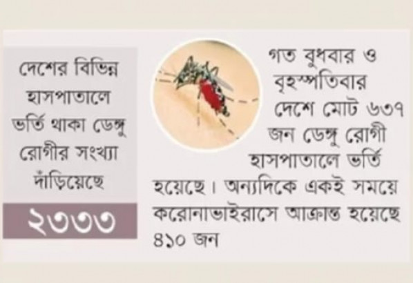ভয়াবহ পরিস্থিতির দিকে যাচ্ছে ডেঙ্গু
