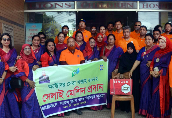 অক্টোবর সেবা মাস উপলক্ষে লায়ন্স ক্লাব অব সিলেট সুরমা’র র‌্যালি ও ফ্রি মেডিকেল ক্যাম্প