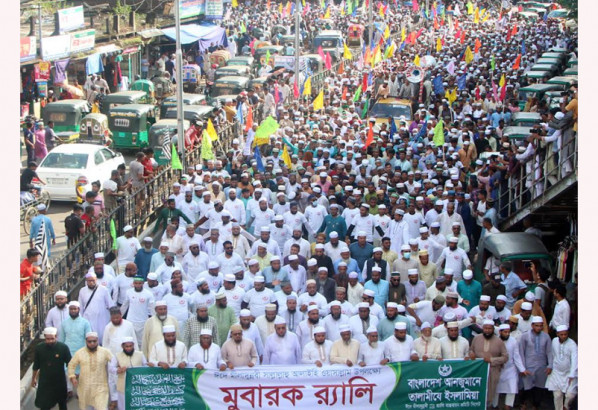 সিলেটে তালামীযে ইসলামিয়ার মীলাদুন্নবী (সা.) র‌্যালি অনুষ্ঠিত
