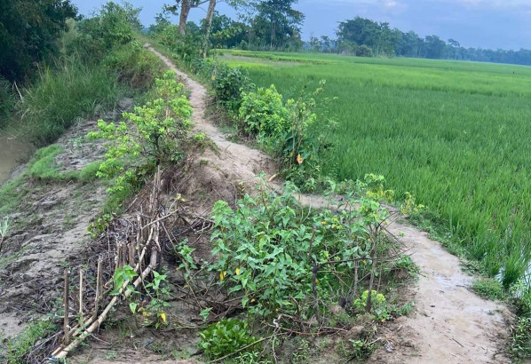 গোলাপগঞ্জে খালেরগর্ভে রাস্তা ভোগান্তিতে হাজারো মানুষ