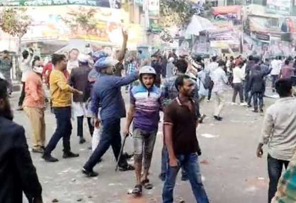 নয়াপল্টনে বিএনপি-পুলিশ সংঘর্ষ নিহত ১