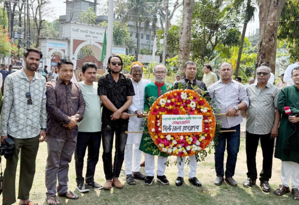 মহান স্বাধীনতা ও জাতীয় দিবসে জাতির শ্রেষ্ঠ সন্তান শহীদদের গভীর শ্রদ্ধার সঙ্গে স্মরণ করেছে সিলেট জেলা প্রেসক্লাব।