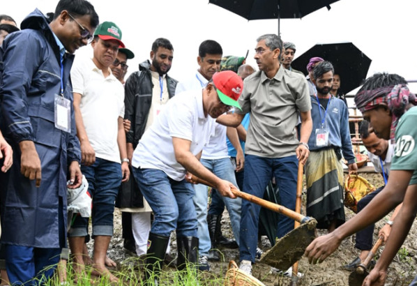 সিলেটের বাসিয়া নদীর খাল পুনঃখনন উদ্বোধন করলেন প্রধানমন্ত্রী