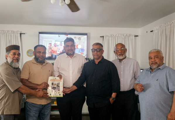 নিউ জার্সির ডেপুটি মেয়র  আবু সুফিয়ানের সাথে সৌজন্য সাক্ষাৎ করলেন মিছবাহ জামাল