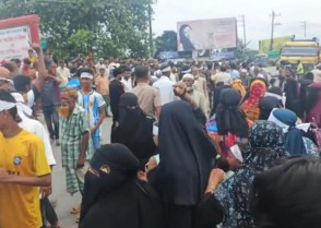 ঢাকা-সিলেট মহাসড়ক অবরোধ
